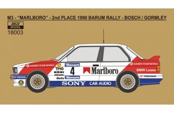 Decal – BMW M3 - 1990 Barum rallye - J.Bosch / K.Gormley LIMITED